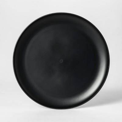 10.5" Plastic Dinner Plate Black - Room Essentials™