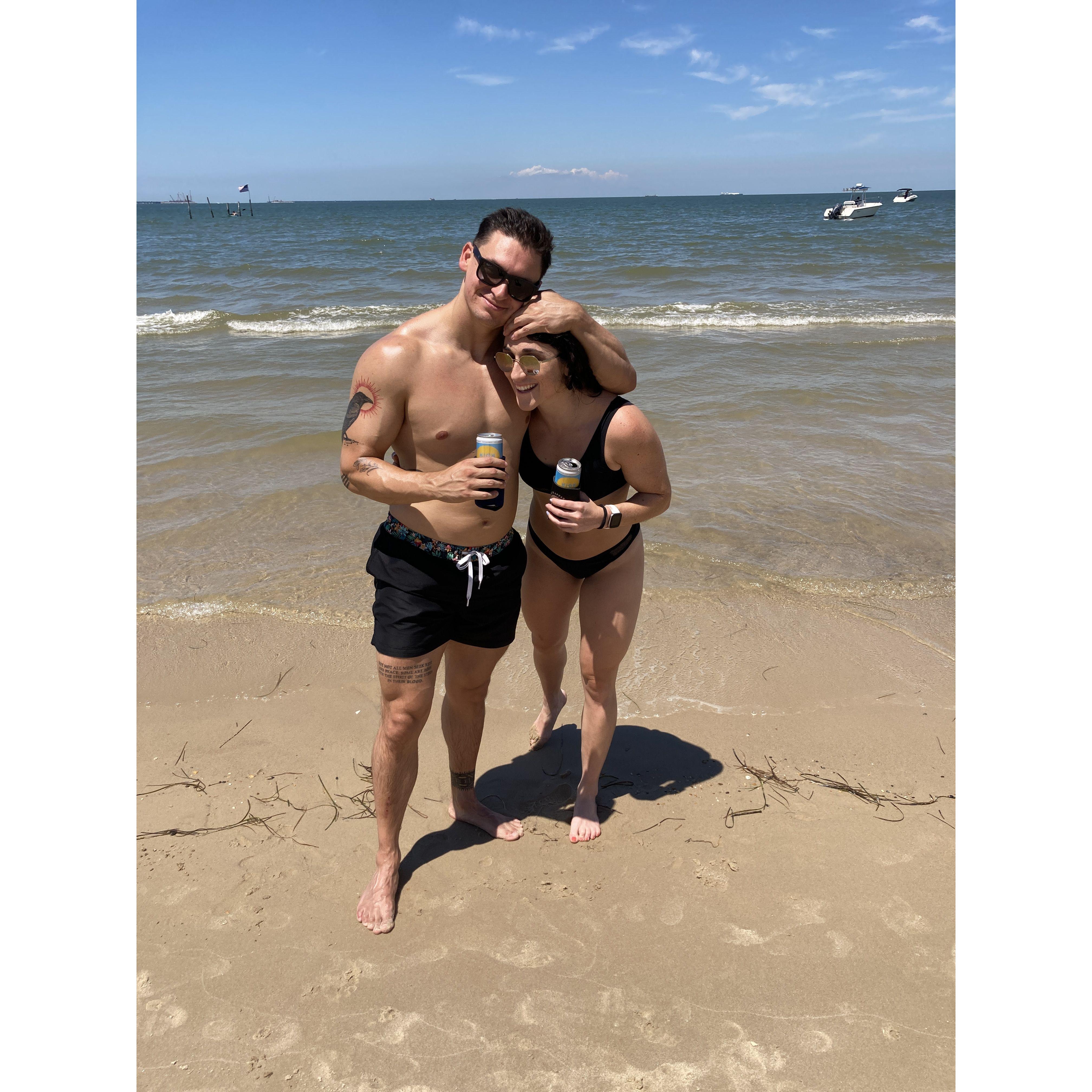 One of our many weekends spent at the beach with Nic being goofy as per usual.