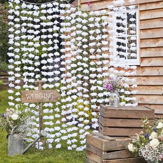Rustic Country Floral Photo Booth Backdrop