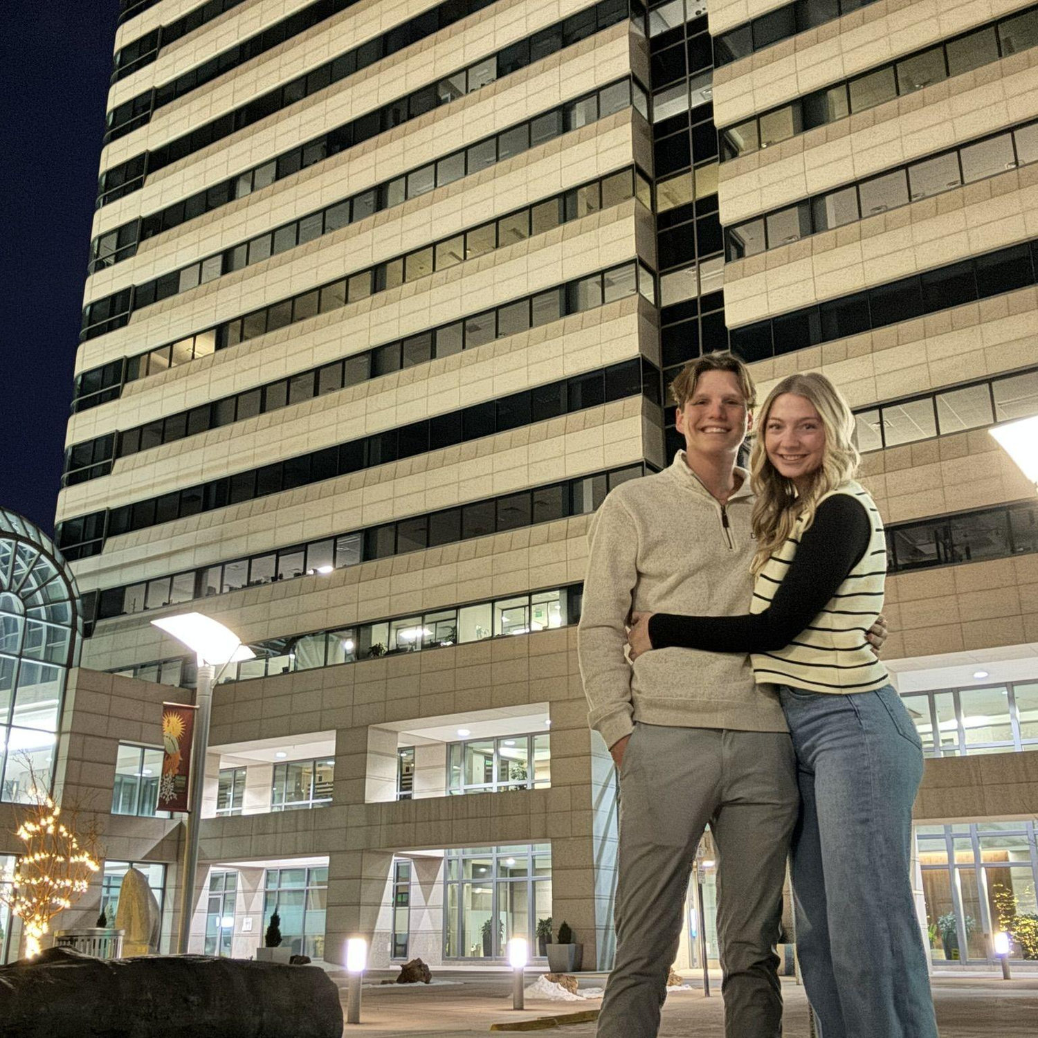 Isaac lived in Denver for a semester. Long distance was hard but so good for the couple.