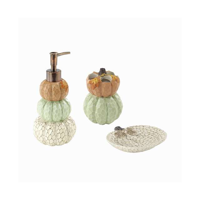 Avanti Grateful Patch Harvest Resin 3-Pc. Bath Accessory Set