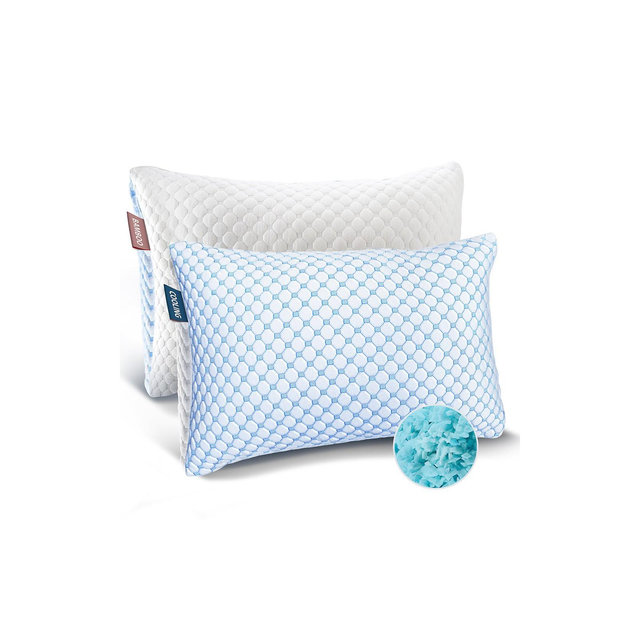 Nestl Queen Size Adjustable Colling Gel Pillow - 2 Pack