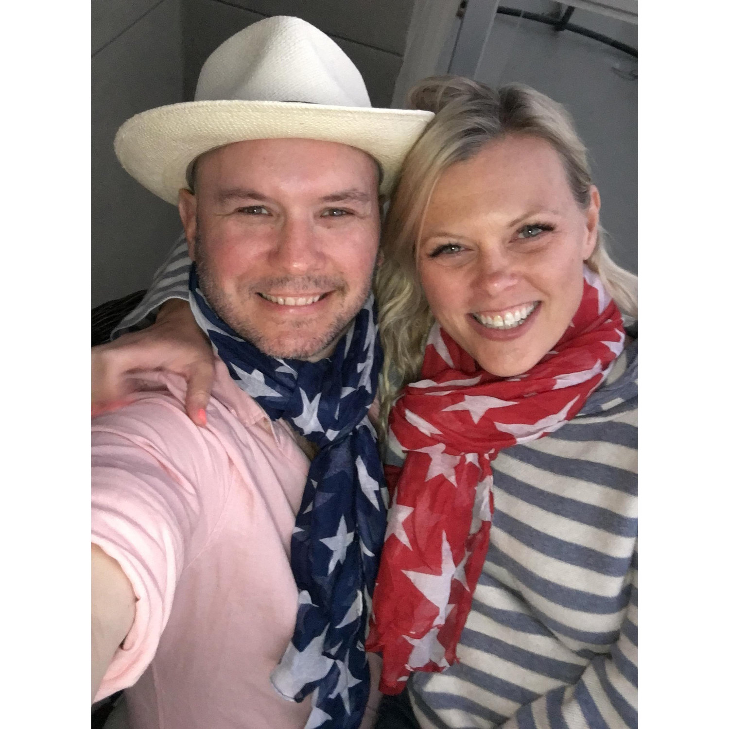 Our first July 4th together at Cory's
