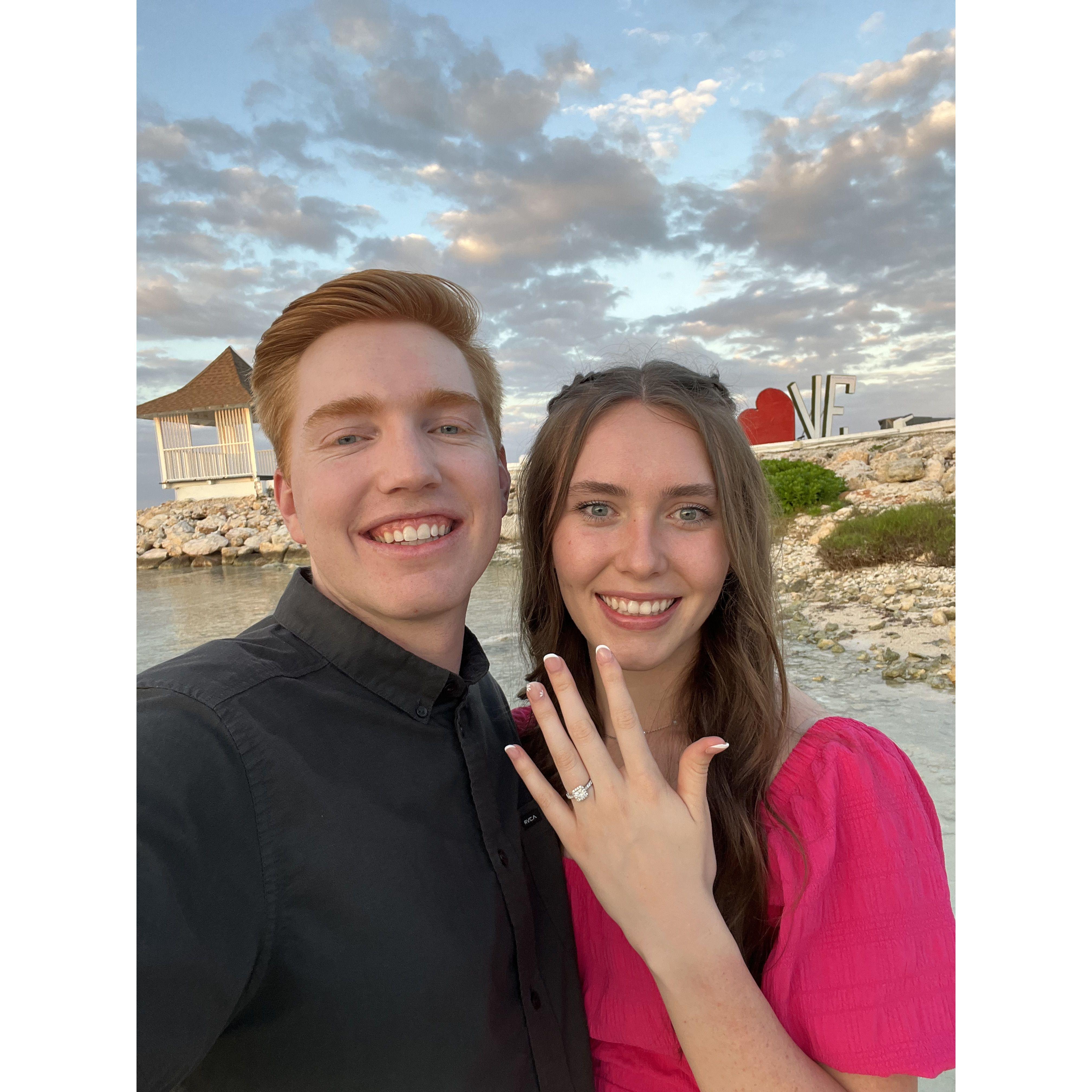 After the proposal excitement :)