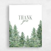 White Wedding Thank You - Balsam Portrait