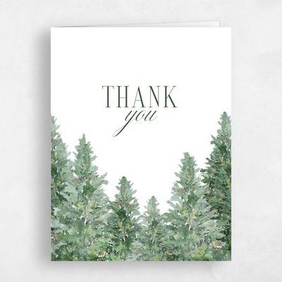 Multi-Colored Wedding Thank You - Balsam Portrait
