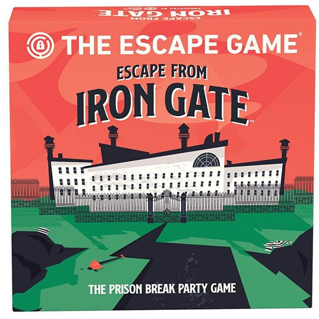 The Escape Game: Escape from Iron Gate - The Puzzle Completing, Drawing, Acting and Trading Prison Break Party Game by Pressman, Multi Color