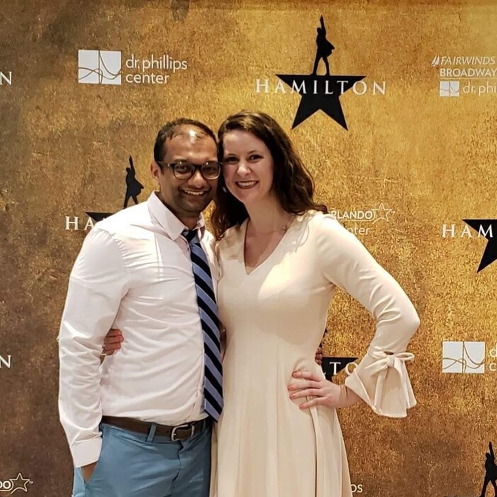 Kurian surprised Lauren with Hamilton tickets for her 28th birthday! Lauren LOVES musicals, and this was a fabulous surprise!