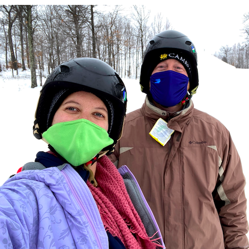Aaron introduced Kendall to the Minnesota winter.