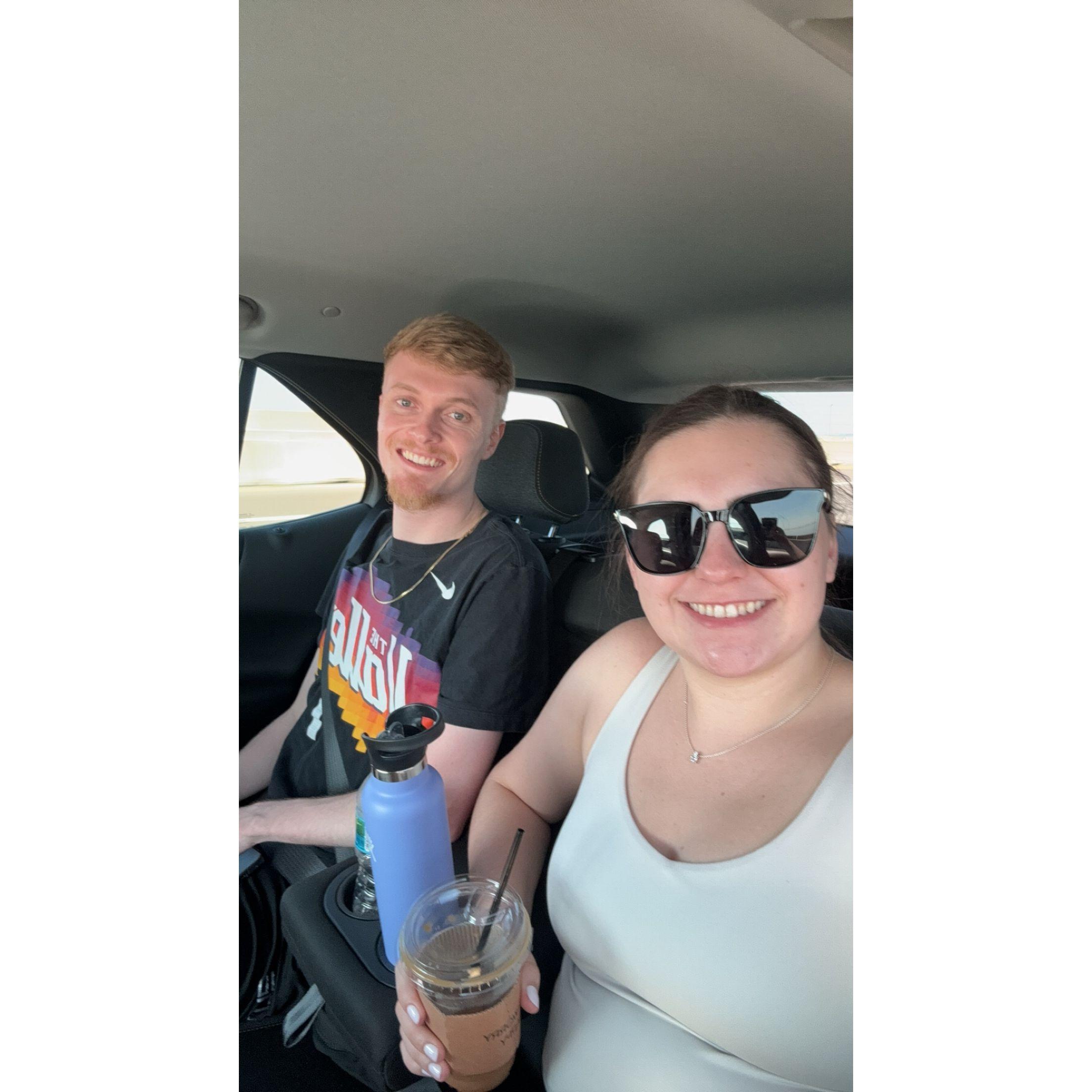 The morning of our engagement!