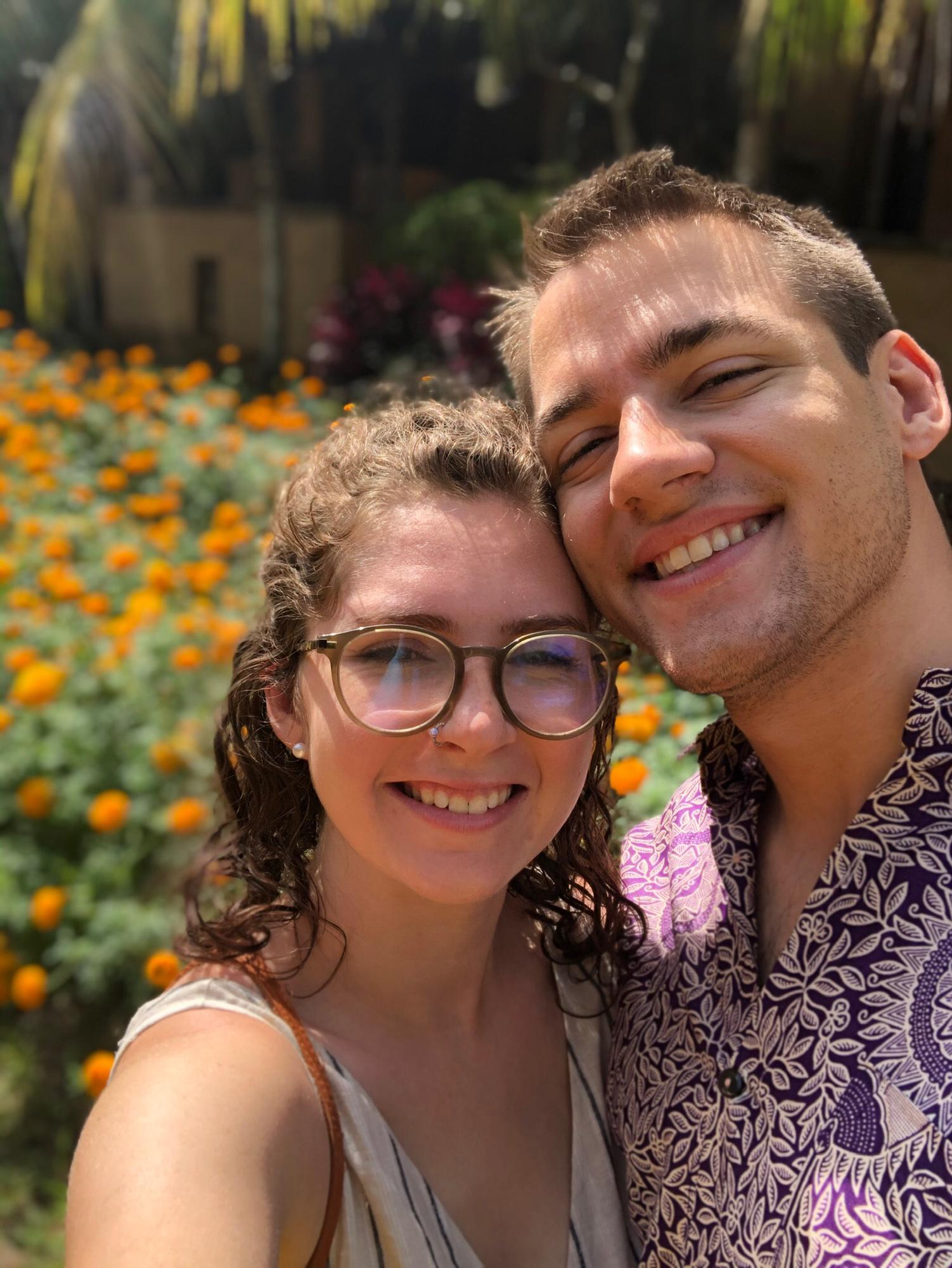 Flower garden in Bali