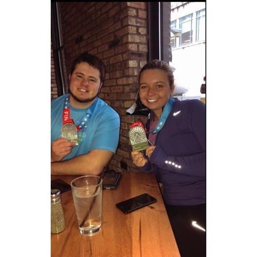 First (and only) half marathon, Chicago, IL.