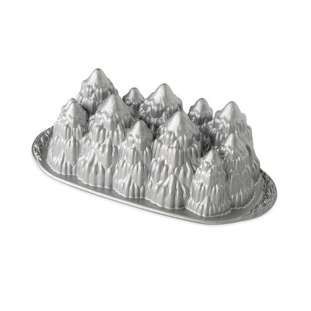 Nordic Ware Alpine Forest Loaf, Sparkling Silver, 6 Cup