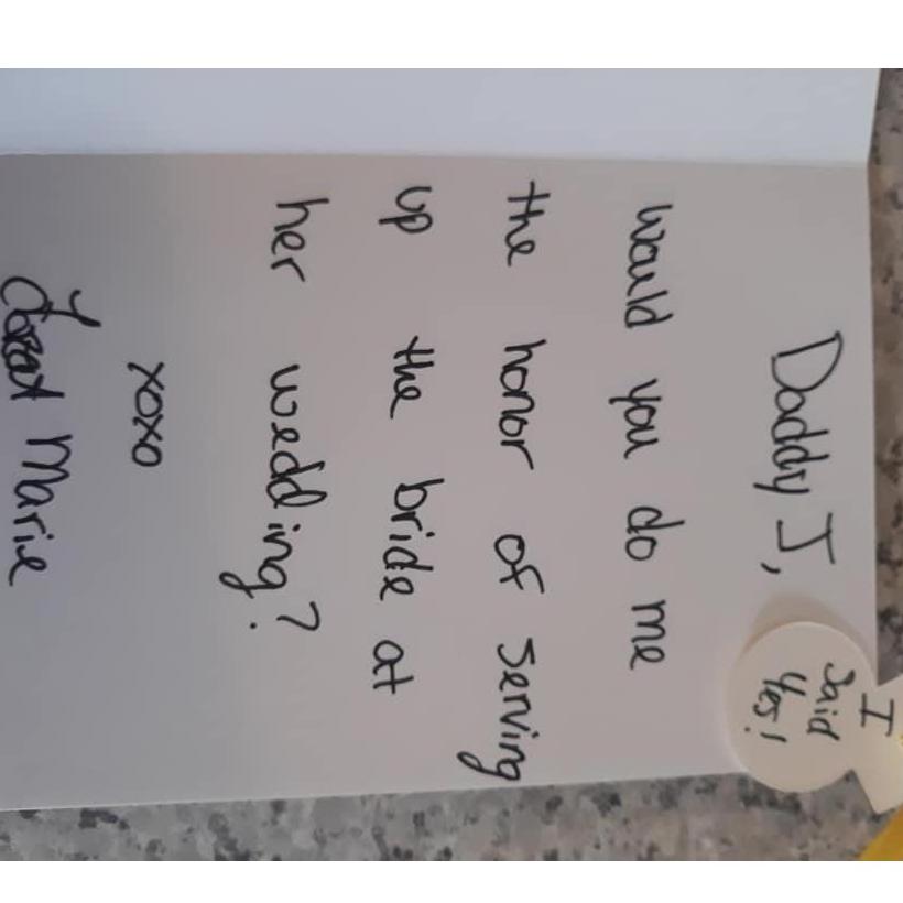 The inside of Jason's card.