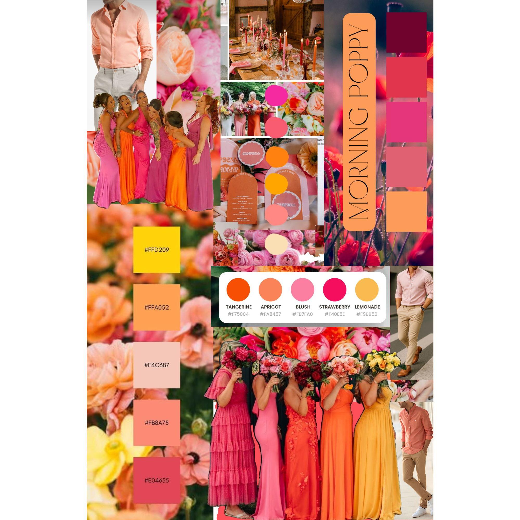 This is the wedding color palette.