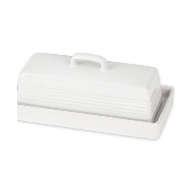 RSVP International Ceramic Stoneware 8" x 4" x 3" Butter Dish