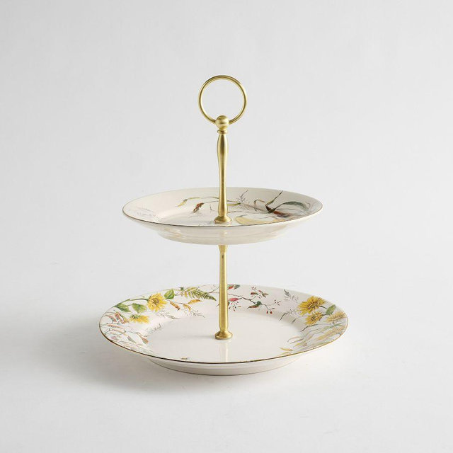 Bedford Harvest Stoneware Tiered Stand - Multi