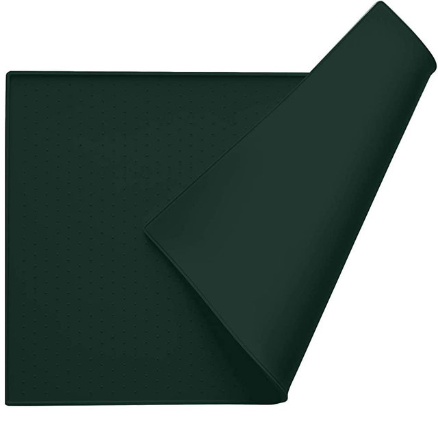 Gorilla Grip Silicone Pet Feeding Mat, Easy Clean, Waterproof, Perfect for The Dishwasher Dog and Cat Mats, Raised Edges, Placemat Tray to Stop Food Spills and Water Bowl Messes on Floor