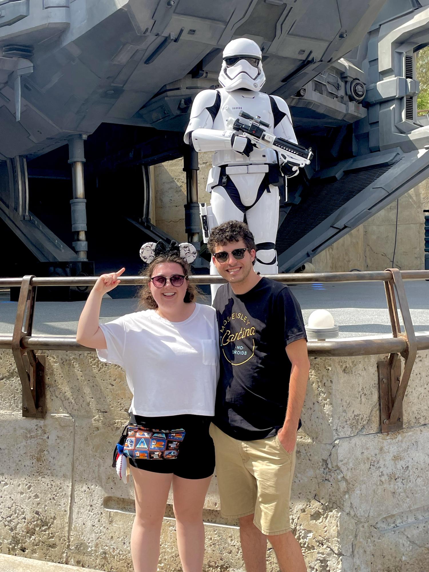 Galaxy’s Edge in Disney! We also built a droid and lightsabers. We will not disclose if we have had lightsaber battles since…