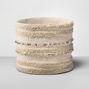 Tufted Embellished Basket - Cream - Opalhouse™