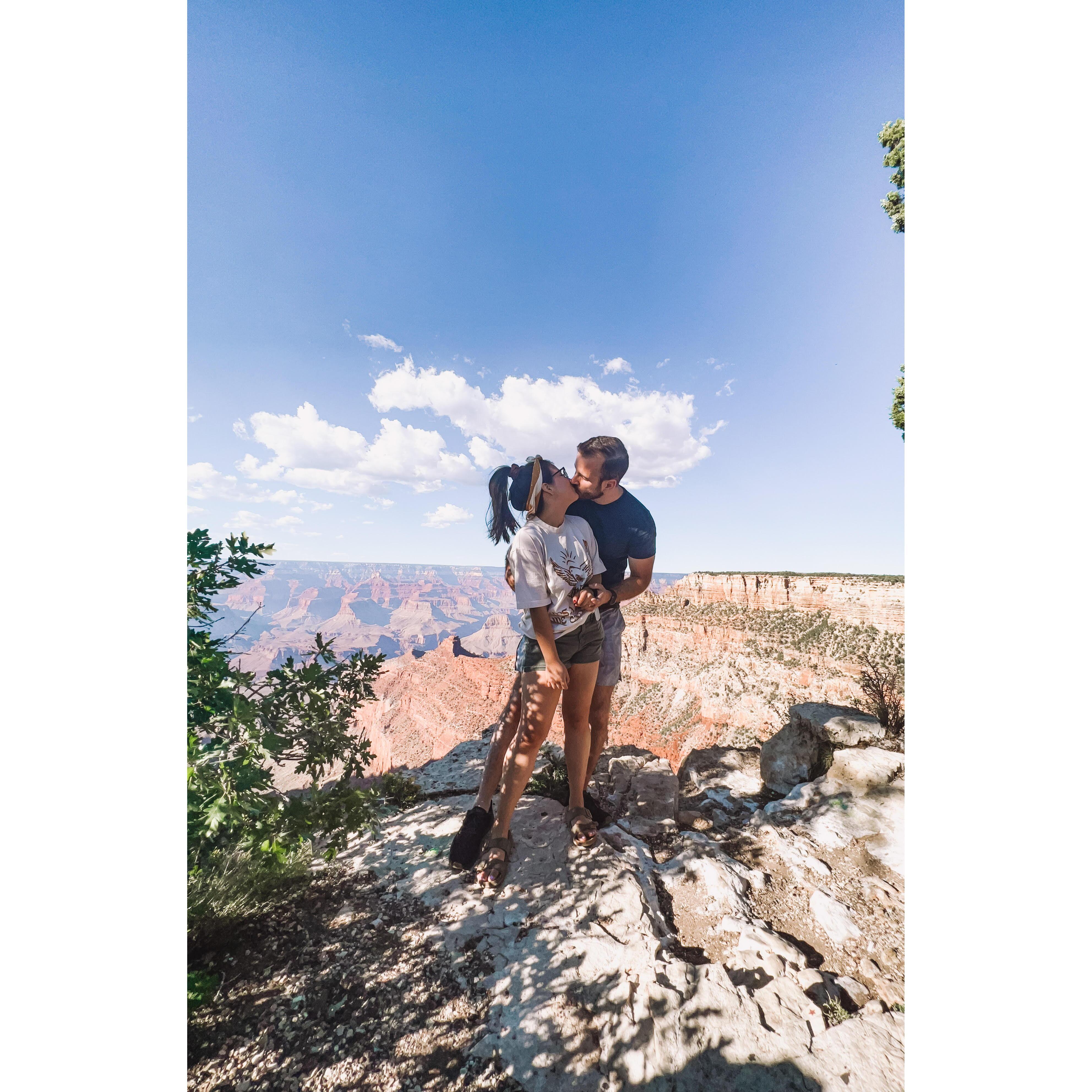 The one where they kissed in the Grand Canyon
