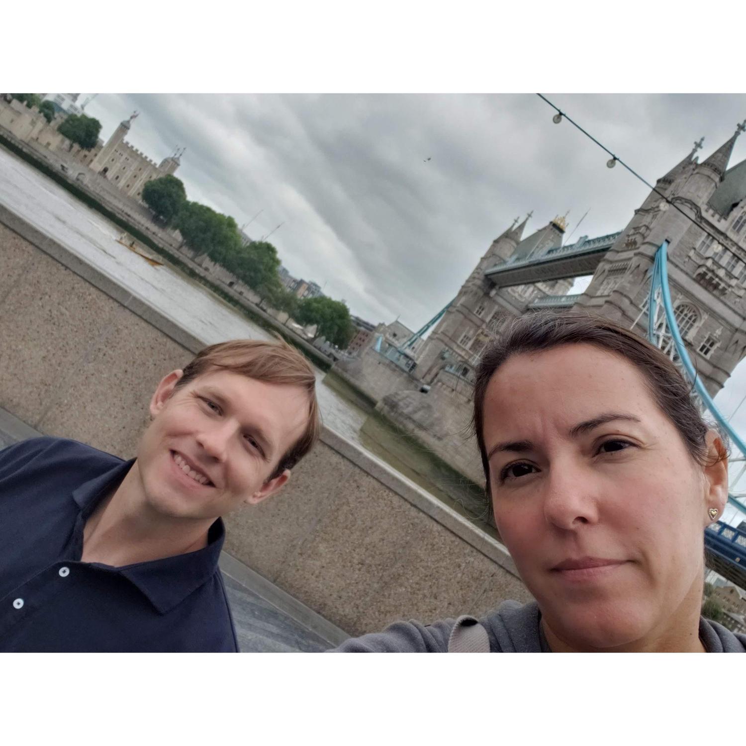Jetsetting to a European wedding, with a pitstop in London. Keith didn't leave Eli in the tower of London dungeon!