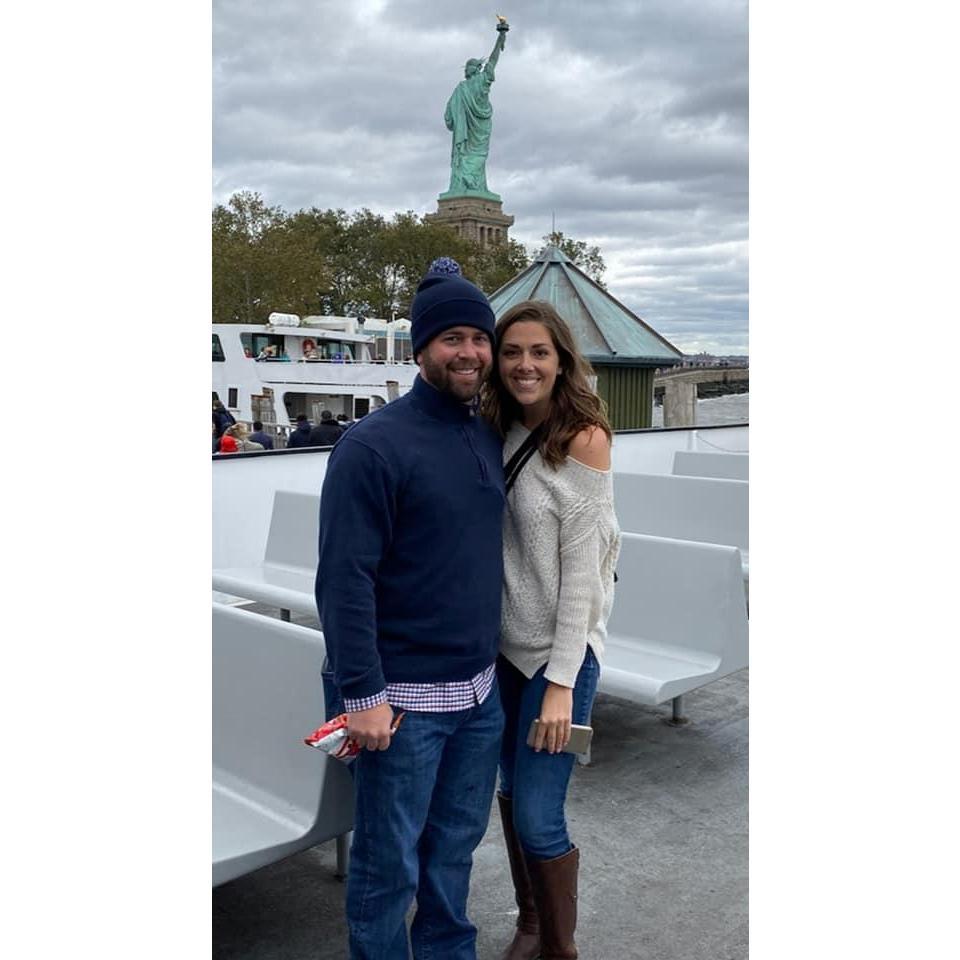 At the Statue of Liberty!