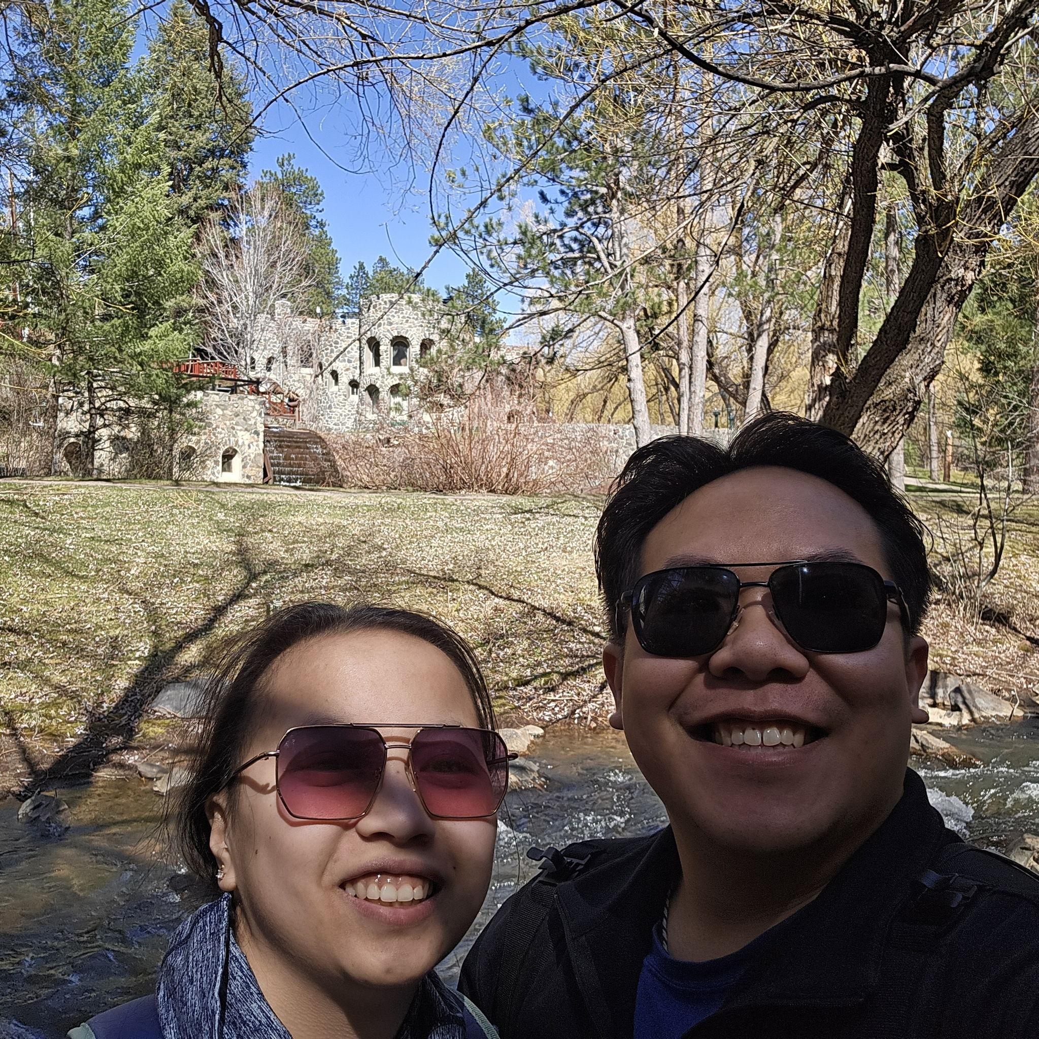 We found a castle on a hike! (it was already a known site, we just didn't know about it)