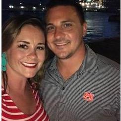 In Aruba, a few nights after we got engaged.