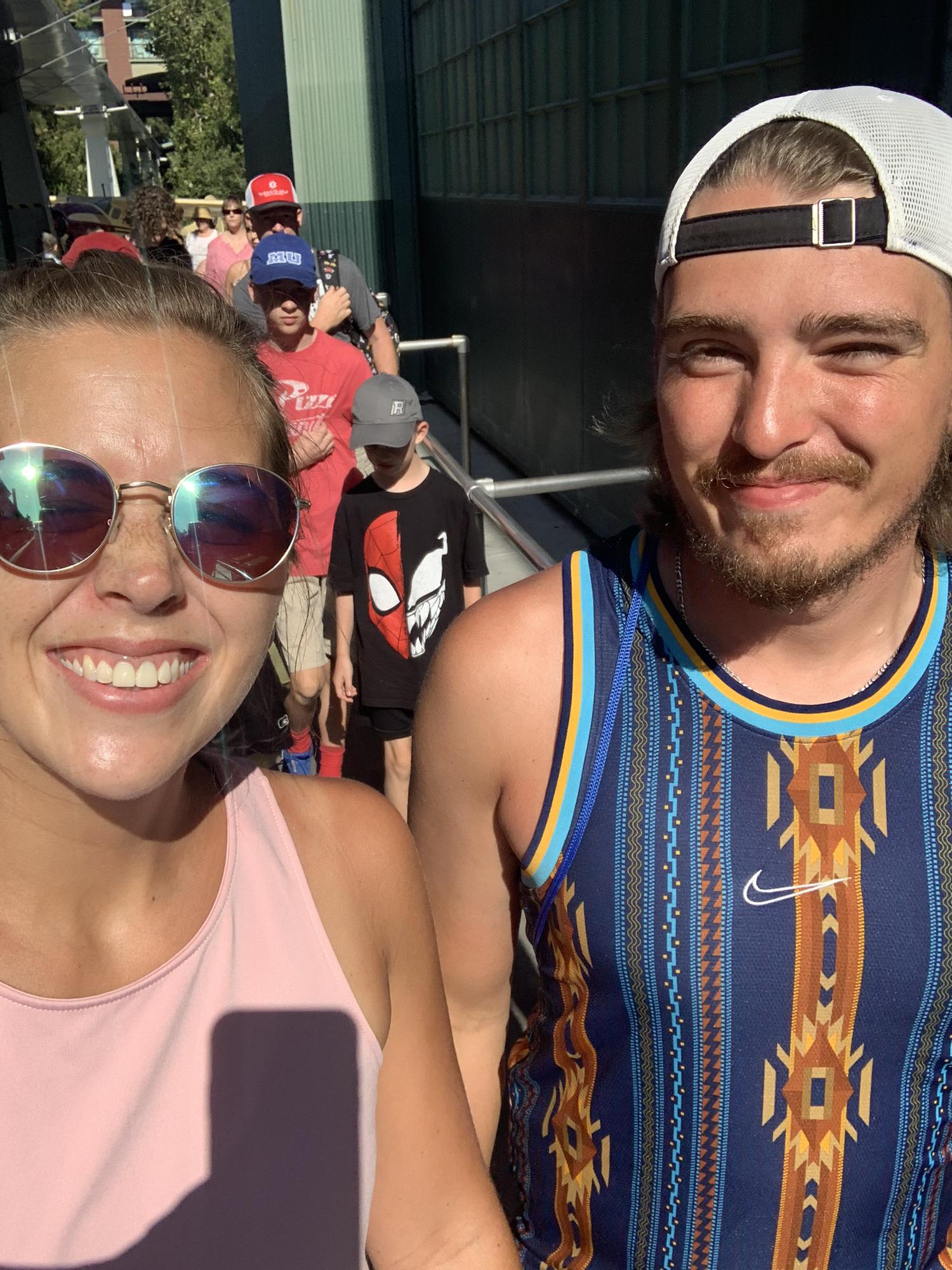 I made Stephen go to Disneyland with me!