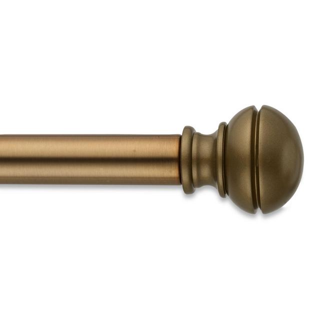 Cambria® Connections 28 to 48-Inch Adjustable Single Curtain Rod Set in Warm Gold