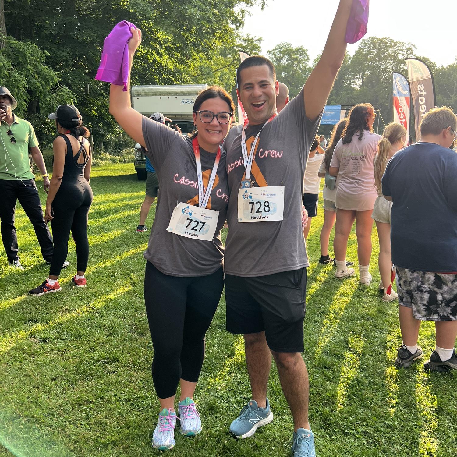 Danielle's first ever 5k! She killed it, all while supporting children's cancer research