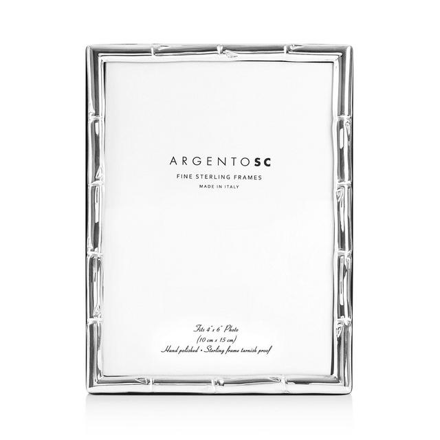 Argento SC Bamboo Sterling Silver Frame, 4" x 6"