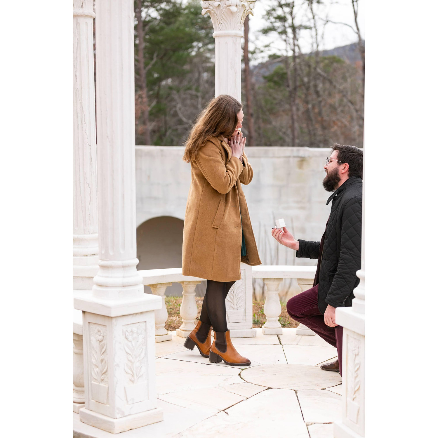 The sneaky photo of the actual proposal