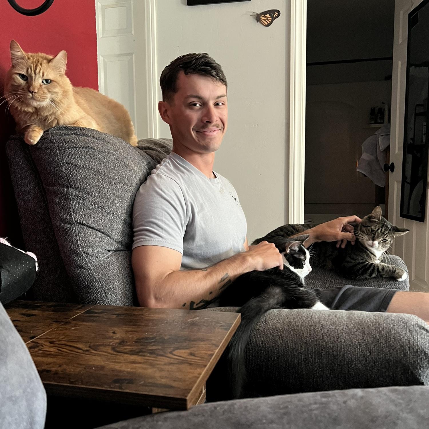 He’s a cat dad now