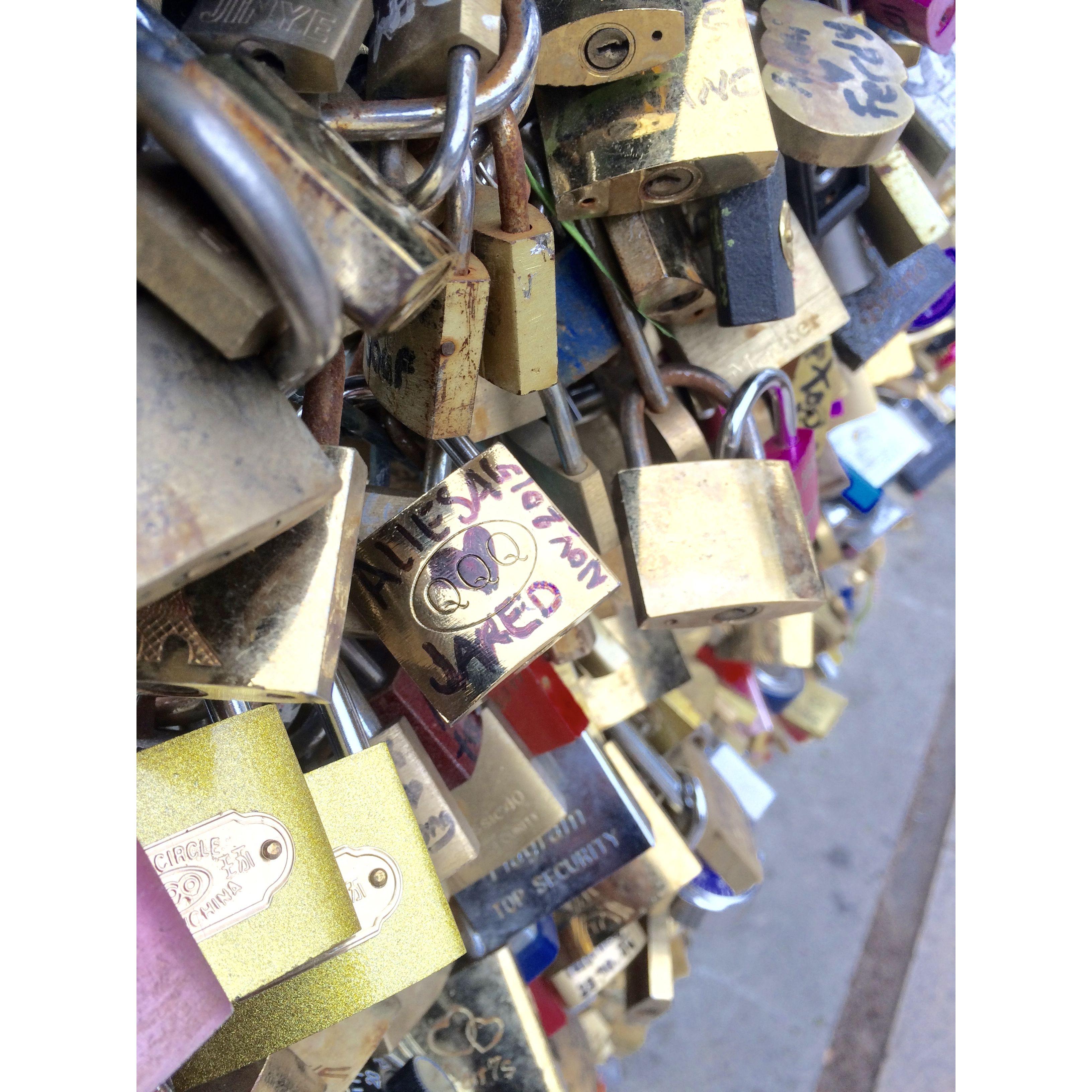 Our lock on the Pont des Artes - Paris, France 🔒♥️ (2015)