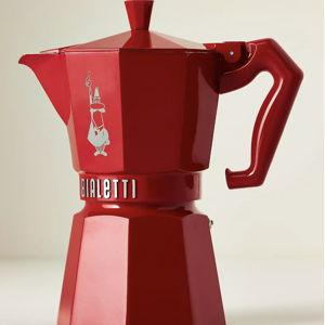 Bialetti Moka Exclusive Espresso Maker, Red