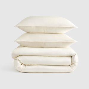 Bamboo Duvet Cover Set - Ivory, King/Cal King