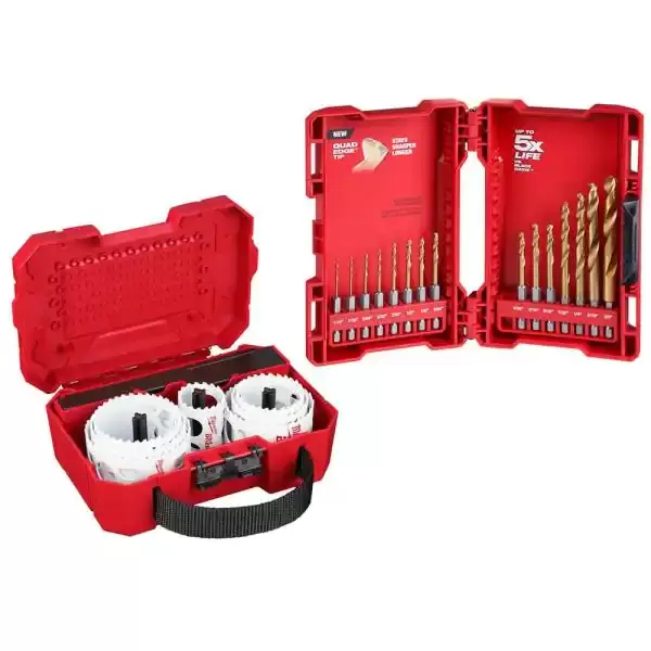 Hole Dozer General Purpose Bi-Metal Hole Saw Set with Titanium Drill Bit Set (26-Piece)
