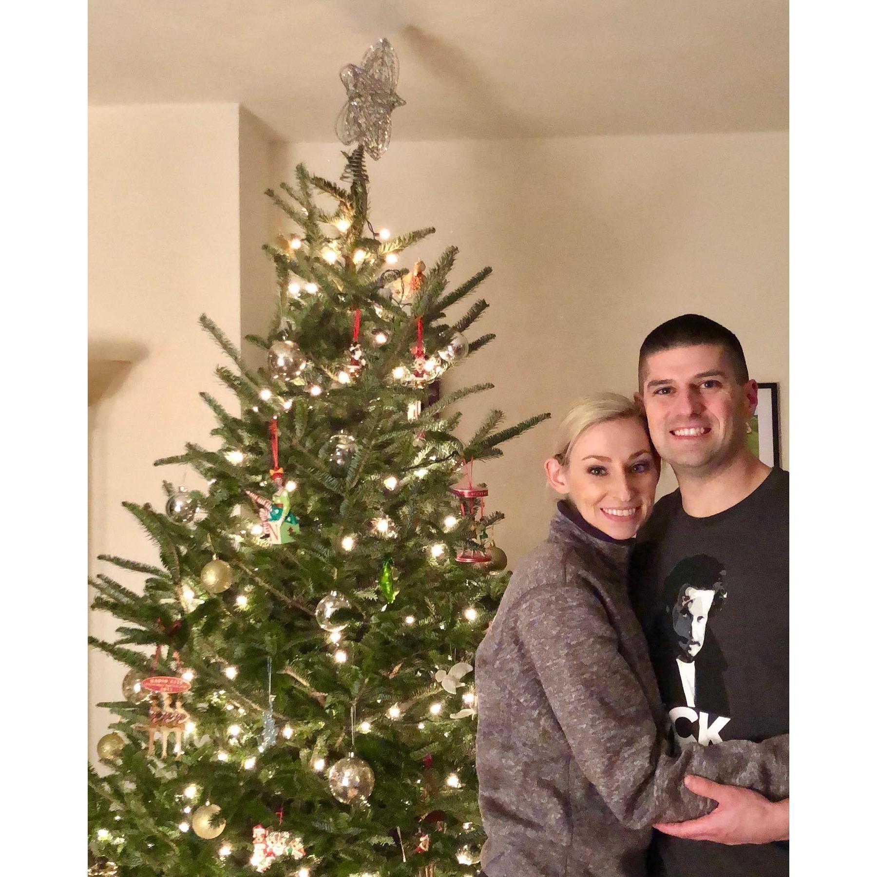 Our first Christmas tree in our new apartment together
