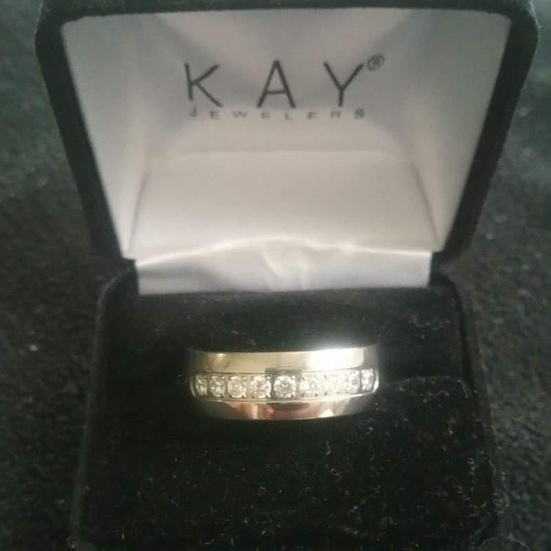 his ring.