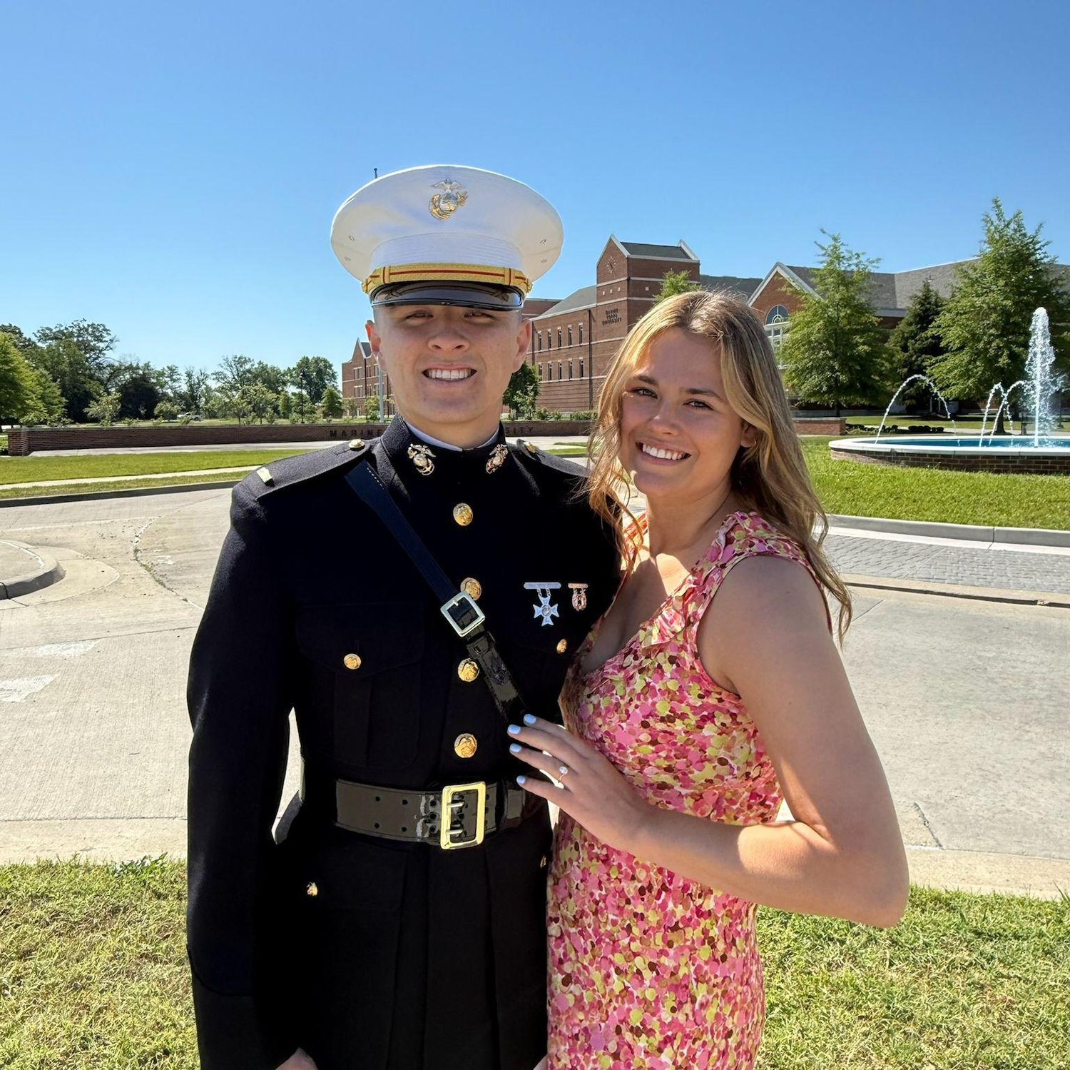 Miles' graduation from the Basic School in Quantico, VA