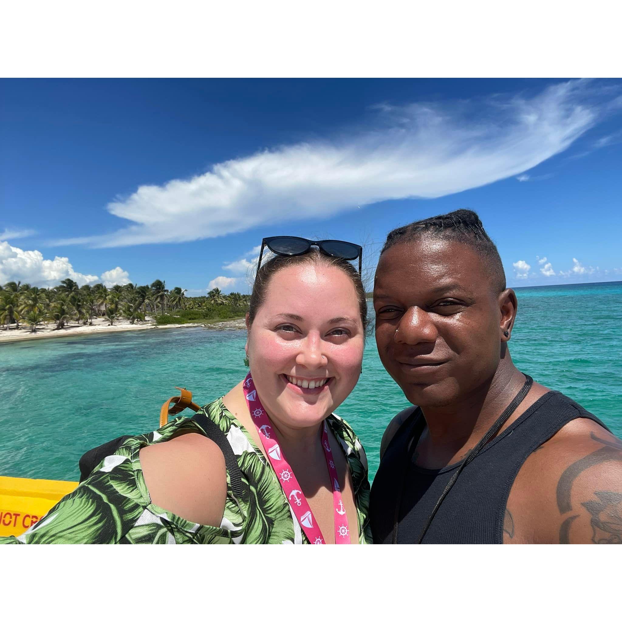 In Cozumel soaking up the sun!