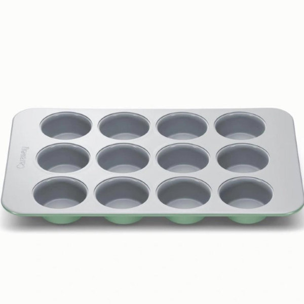 Caraway Home Muffin Pan - Sage Green