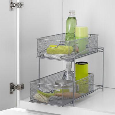 ORG Mesh 2-Tier Mesh Sliding Cabinet Basket