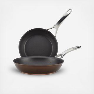 Nouvelle Copper Luxe Hard Anodized 2-Piece Skillet Set