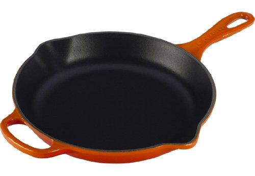 Le Creuset LS2024-262 Signature Iron Handle Skillet, 10-1/4-Inch, Flame