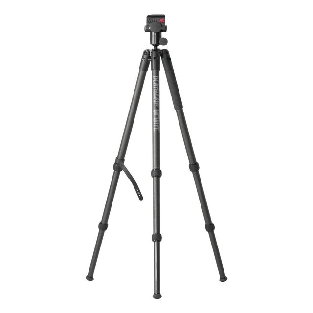 BOG DeathGrip Aluminum Tripod with Durable Frame, Lightweight, Stable Design, Bubble Level, Adjustable Legs, Shooting Rest, and Hands-Free Operation for Hunting, Shooting, and Outdoors