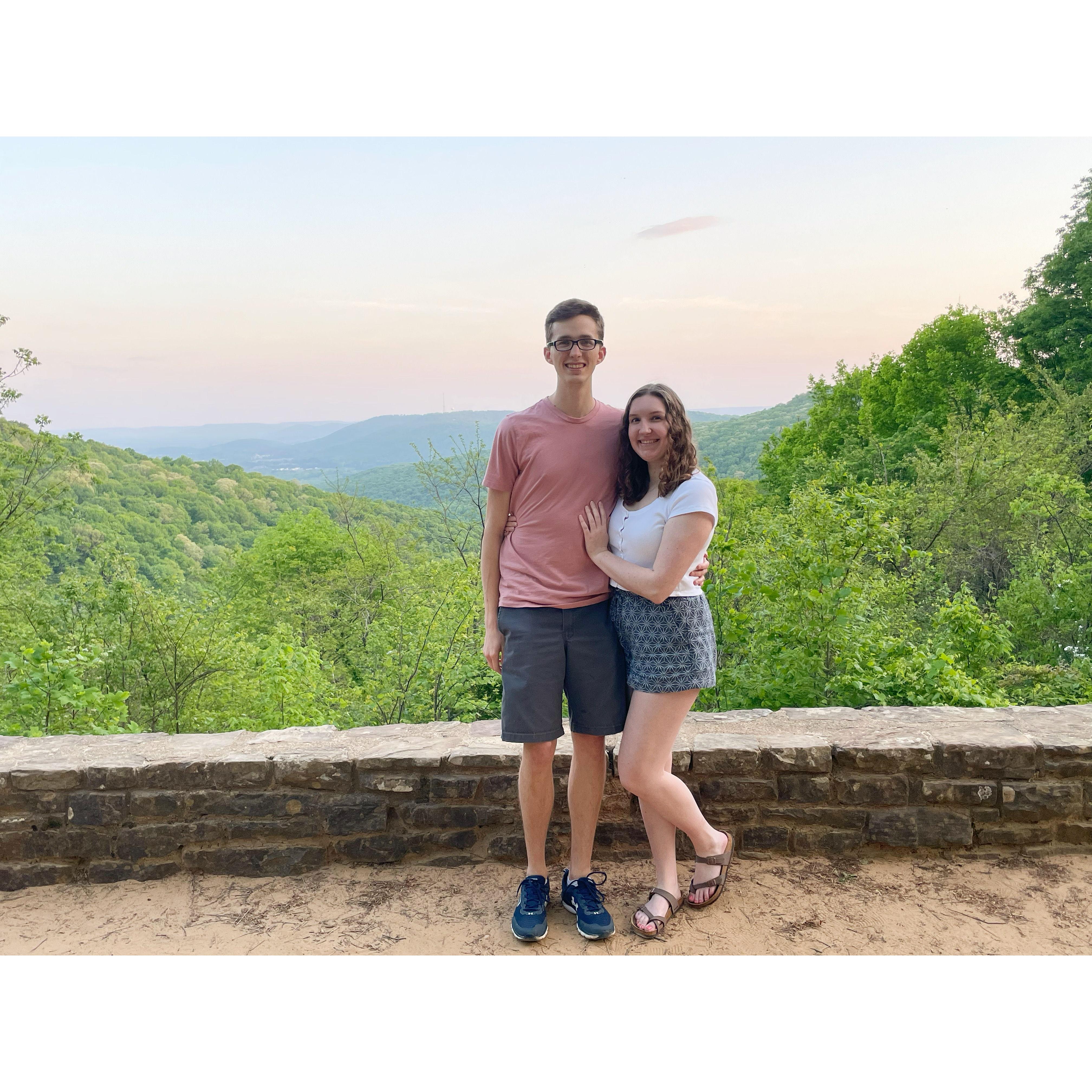 Bob and Kayla enjoying the views in Alabama