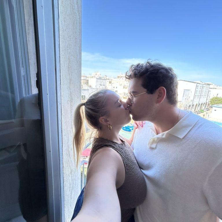 This was our favourite selfie spot in one of our most favourite cities; Monopoly, Italy.